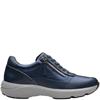 CLARKS WOMENS ZIP LACE TRAINER - NAVY MULTI